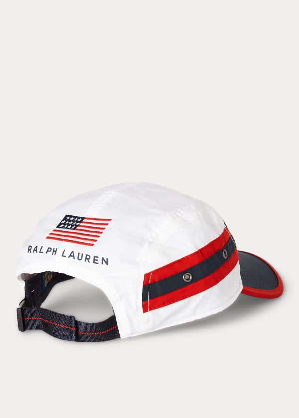 Polo Ralph Lauren Flag Shield Five-Panel Kasket Herre Danmark (HPJUL1073)